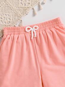 Tween Girls Cartoon Print T-Shirt & Shorts Set – Casual 2-Piece Summer Outfit