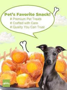 Chicken & Duck Meat Roll Dog Treats with Egg Yolk – Dental Chew Snacks (200g–1000g)