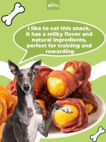 Chicken & Duck Meat Roll Dog Treats with Egg Yolk – Dental Chew Snacks (200g–1000g)