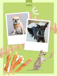 Chicken or Duck Cowhide Grinding Stick Dog Treats – Natural Chewy Dental Snacks
