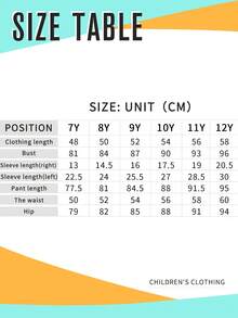 Tween Girls Letter & Number Print Oblique Shoulder Top & Pants Set – Casual 2-Piece Outfit