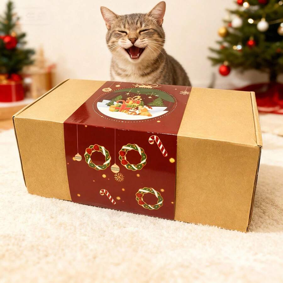 Full Variety Cat & Dog Gift Box Set – Chew Toys, Treats & Interactive Plush Play Kit