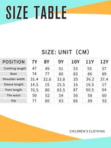Tween Girls Bow Decor Short Sleeve Top & Denim Pants Set – Casual 2-Piece Outfit