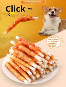 Chicken & Cowhide Grinding Bar Dog Chews – Natural Dental Pet Snacks