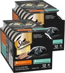 Sheba Perfect Portions Wet Cat Food Cuts in Gravy – Tuna & Roasted Chicken Entrée