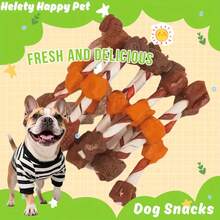 3-Flavor Dental Chews & BBQ Skewers for Dogs – Pet Snacks (100g–400g)