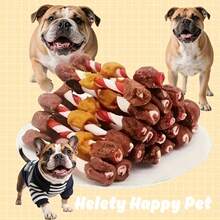 3-Flavor Dental Chews & BBQ Skewers for Dogs – Pet Snacks (100g–400g)