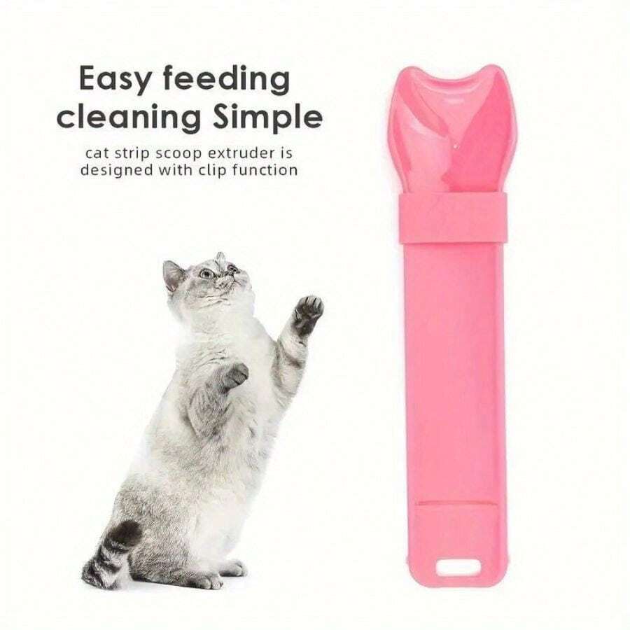 Cat Treat Squeeze Spoon Feeder – Lickable Wet Treat & Liquid Snack Dispenser for Cats