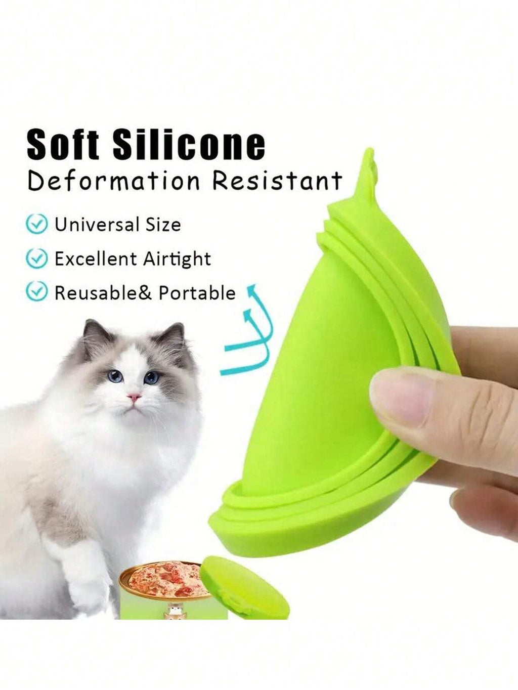 Silicone Pet Food Can Covers – 3-in-1 Sealing Lids for Cat & Dog Wet Food (1/2/3/5 Pack)