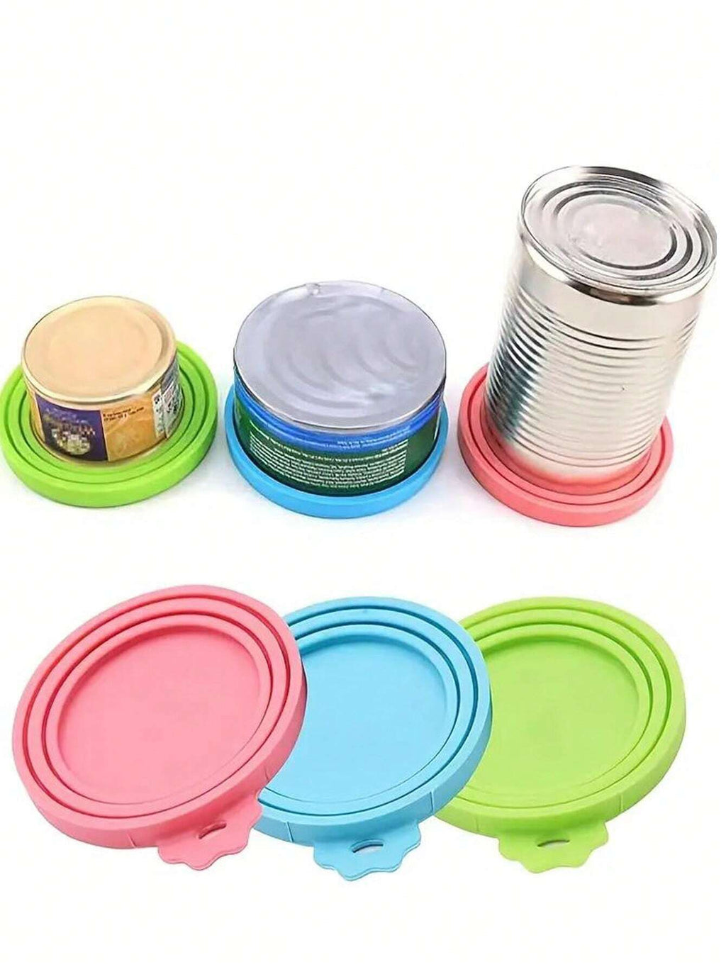 Silicone Pet Food Can Covers – 3-in-1 Sealing Lids for Cat & Dog Wet Food (1/2/3/5 Pack)