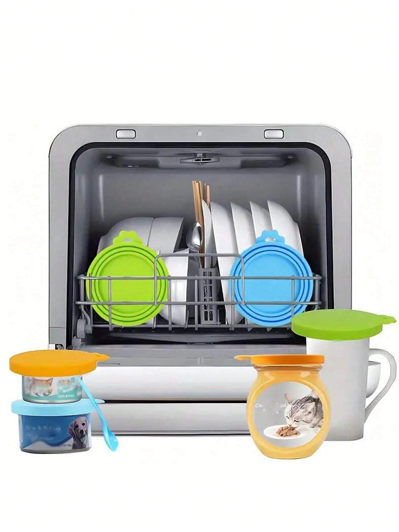 Silicone Pet Food Can Covers – 3-in-1 Sealing Lids for Cat & Dog Wet Food (1/2/3/5 Pack)