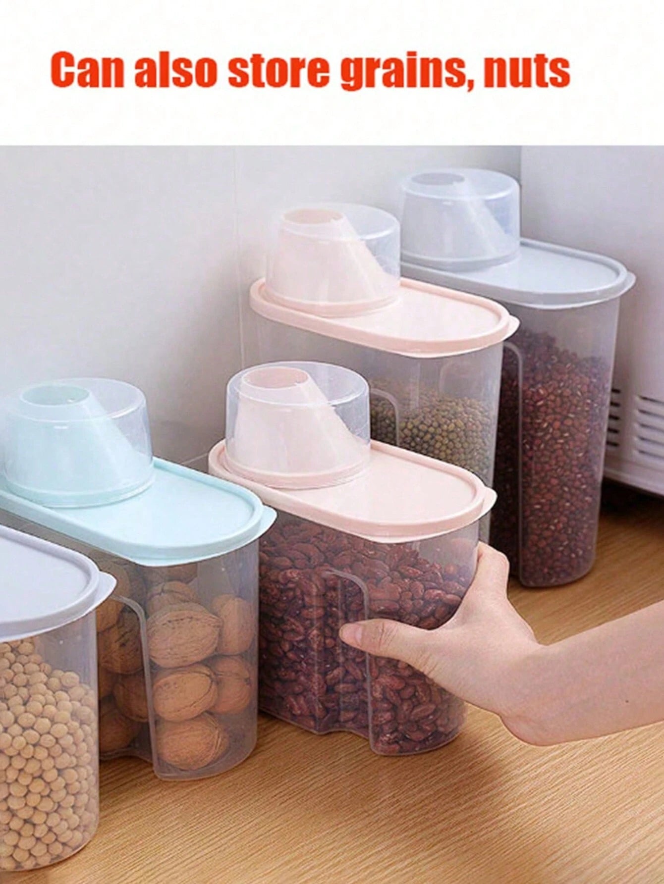 Plastic Pet Food Storage Bin with Sealed Lid – Airtight Food & Snack Container for Cats & Dogs