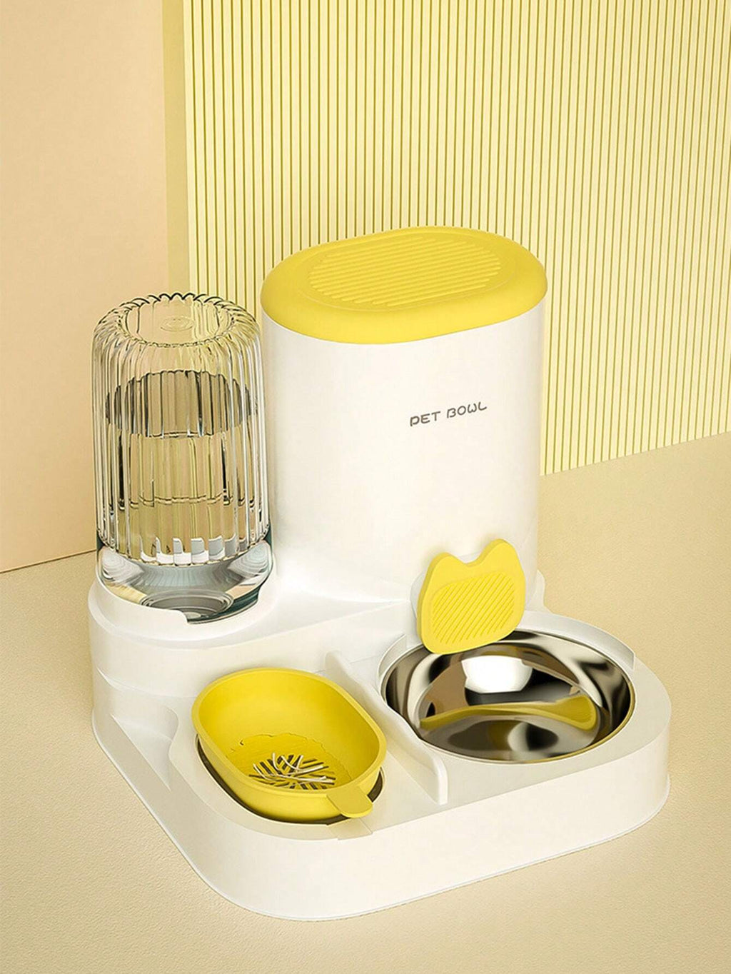 2-in-1 Automatic Pet Food Container & Water Dispenser Set – Elevated Feeding Station for Cats & Dogs