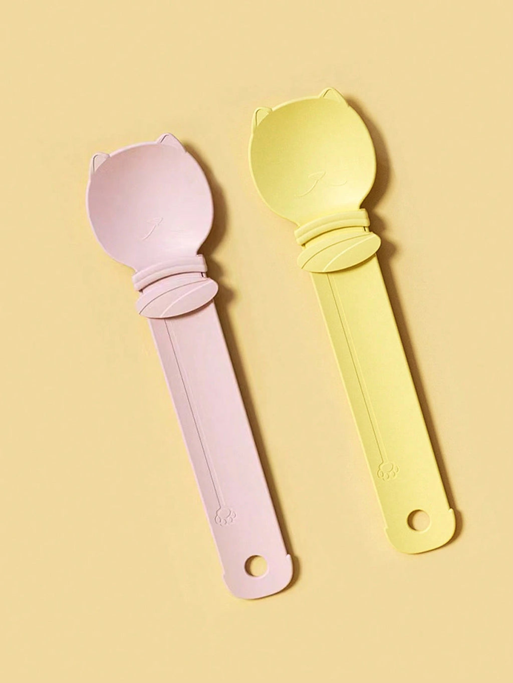 3-Piece Squeeze-Style Cat Food Dispenser Set – Long Handle Wet Food & Lickable Treat Spoon for Cats