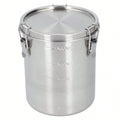 3-Piece Airtight Pet Treat Container Set – Rustic Plastic Storage Jars for Dog & Cat Snacks
