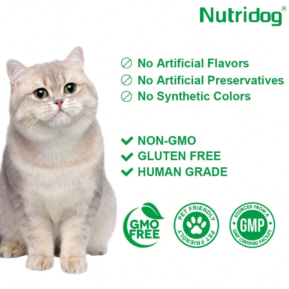 Allergy Relief Chews for Cats – Immune Support with Colostrum, Probiotics & Salmon Oil (100 Count)