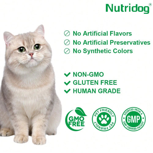 Allergy Relief Chews for Cats – Immune Support with Colostrum, Probiotics & Salmon Oil (100 Count)