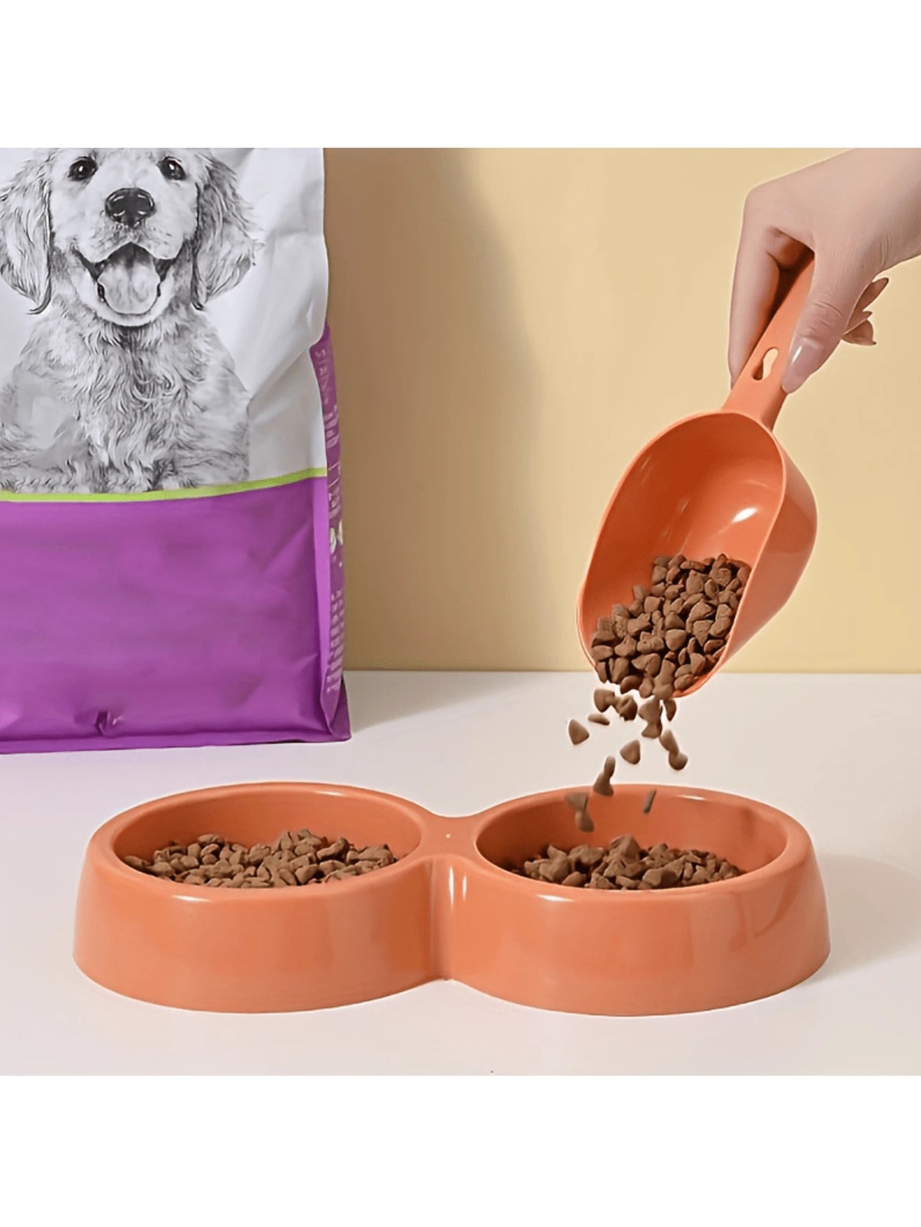 Colorful Plastic Pet Food Scoop – Ergonomic Dog & Cat Food Scoop with Durable Handle