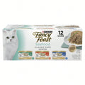 Fancy Feast Seafood Classic Pate Collection Grain-Free Wet Cat Food Variety Pack – 3 oz Cans (12 Pack)
