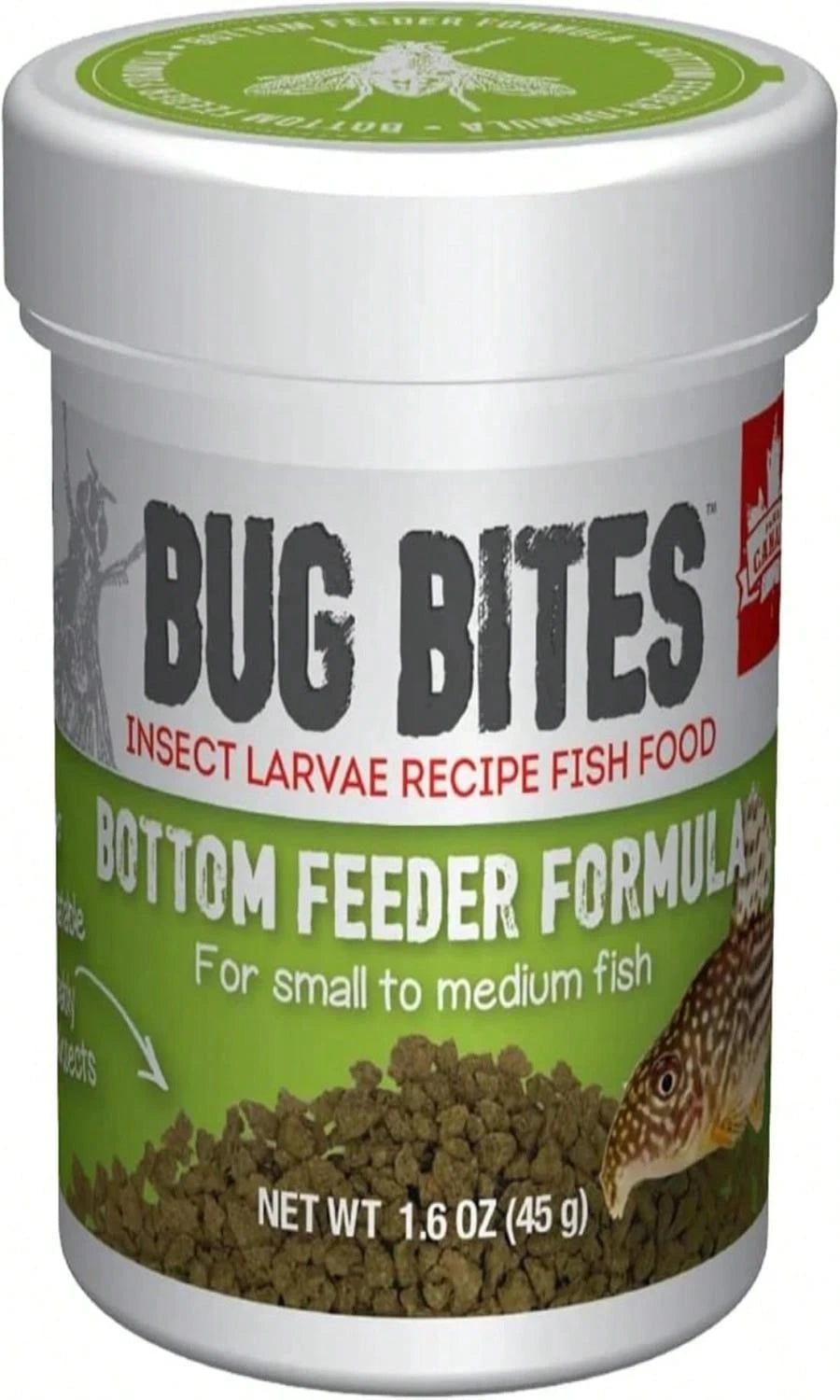 Fluval Bug Bites Bottom Feeder Fish Food – High-Protein Granules for Small to Medium Fish (160 oz)
