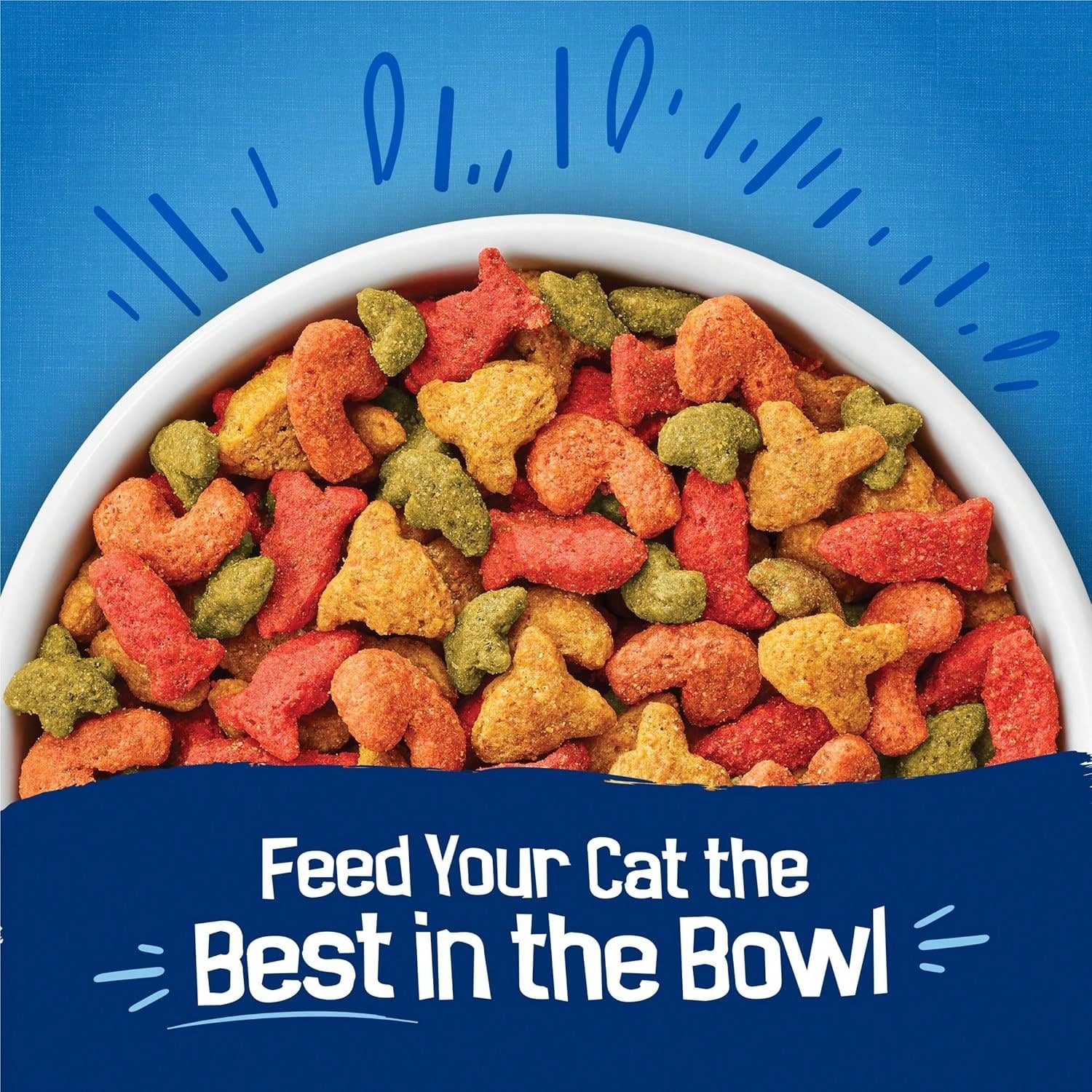 Friskies Seafood Sensations Dry Cat Food – Salmon, Tuna & Shrimp Flavors, 22 lb Bag