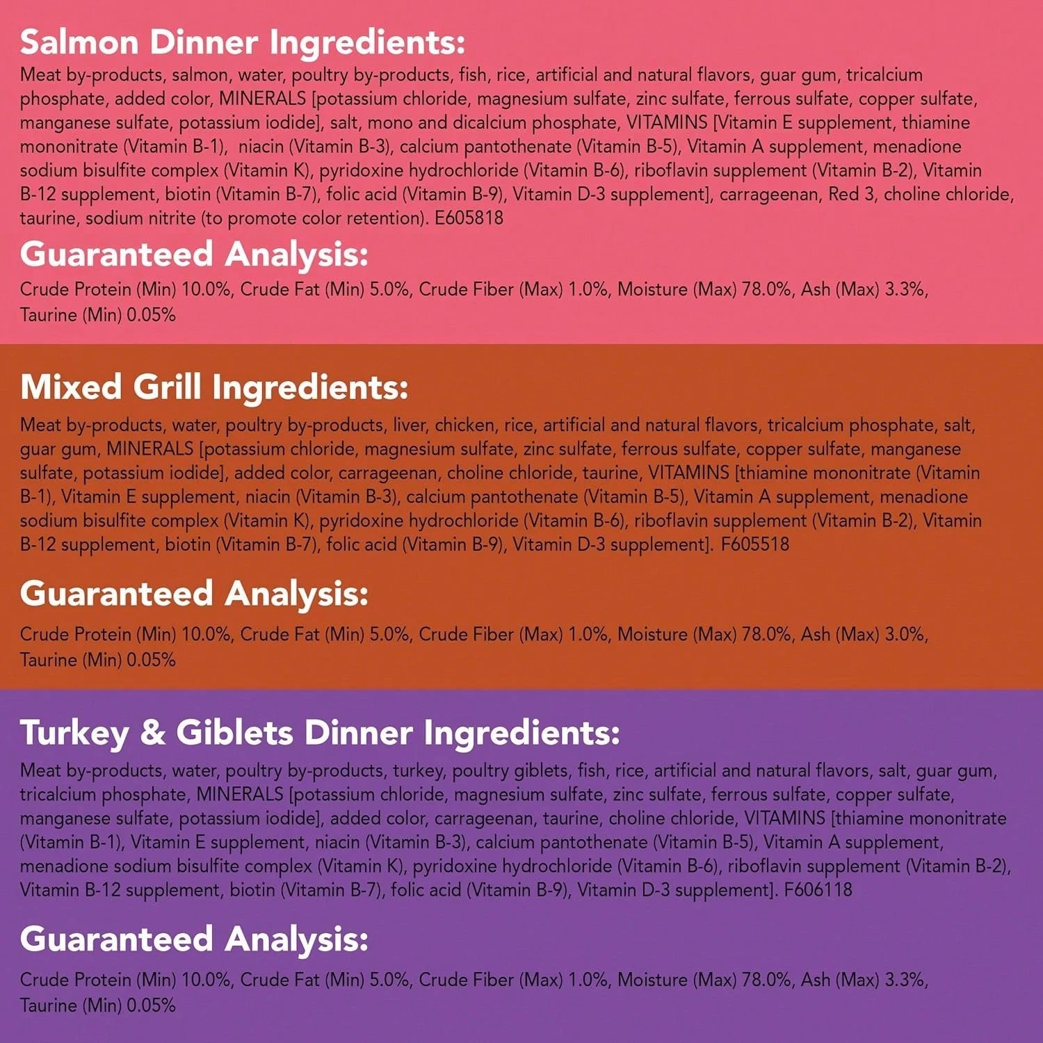 Friskies Wet Cat Food Pâté Variety Pack – Salmon, Turkey & Giblets, Mixed Grill (2 x 12 Pack)
