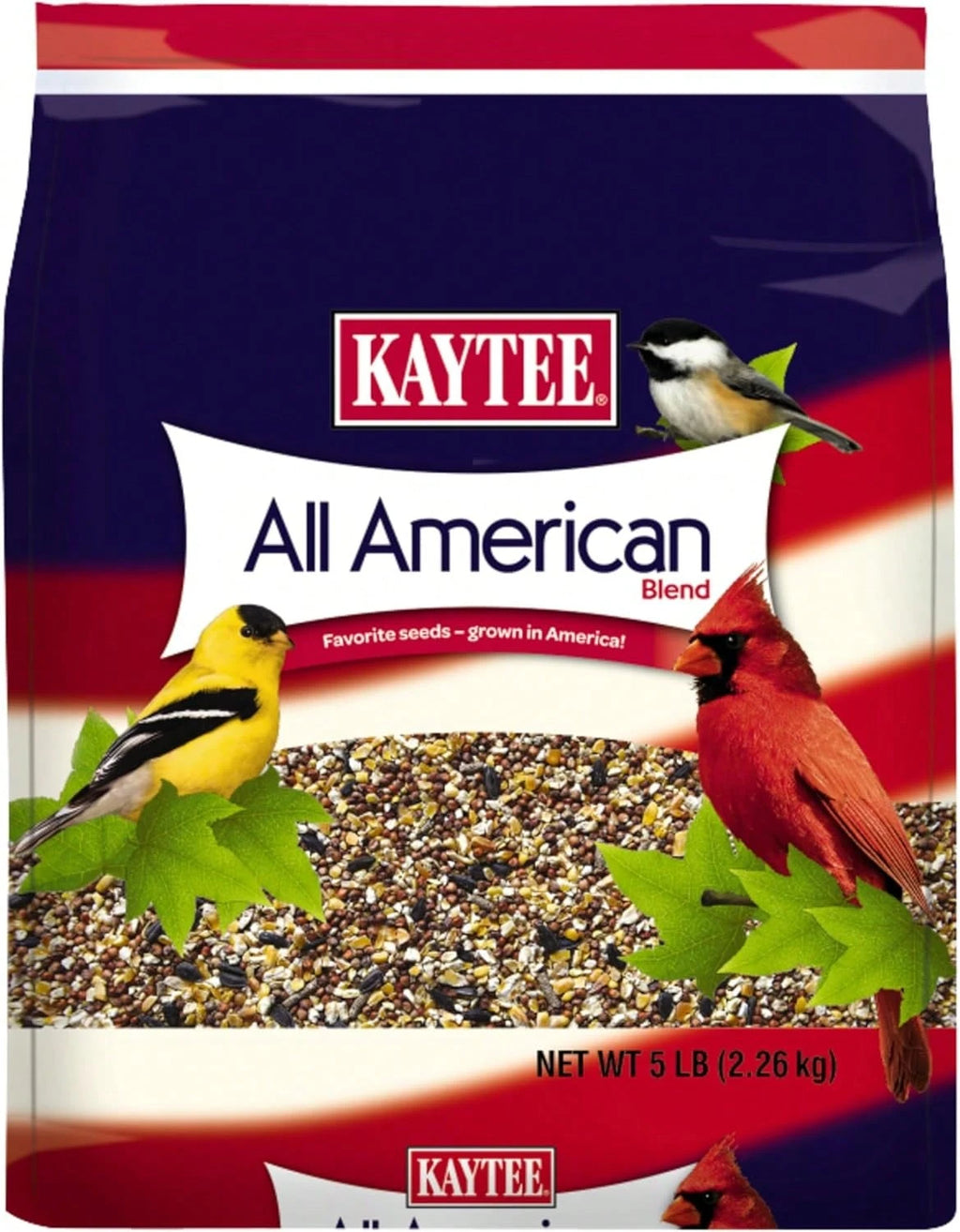 Kaytee Wild Bird Food Seed Blend for Cardinals, Blue Jays, Finches & Outdoor Birds – 5 lb Bag