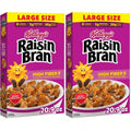 Kellogg’s Raisin Bran Breakfast Cereal – High Fiber Whole Grain (20.9 oz Large Size)