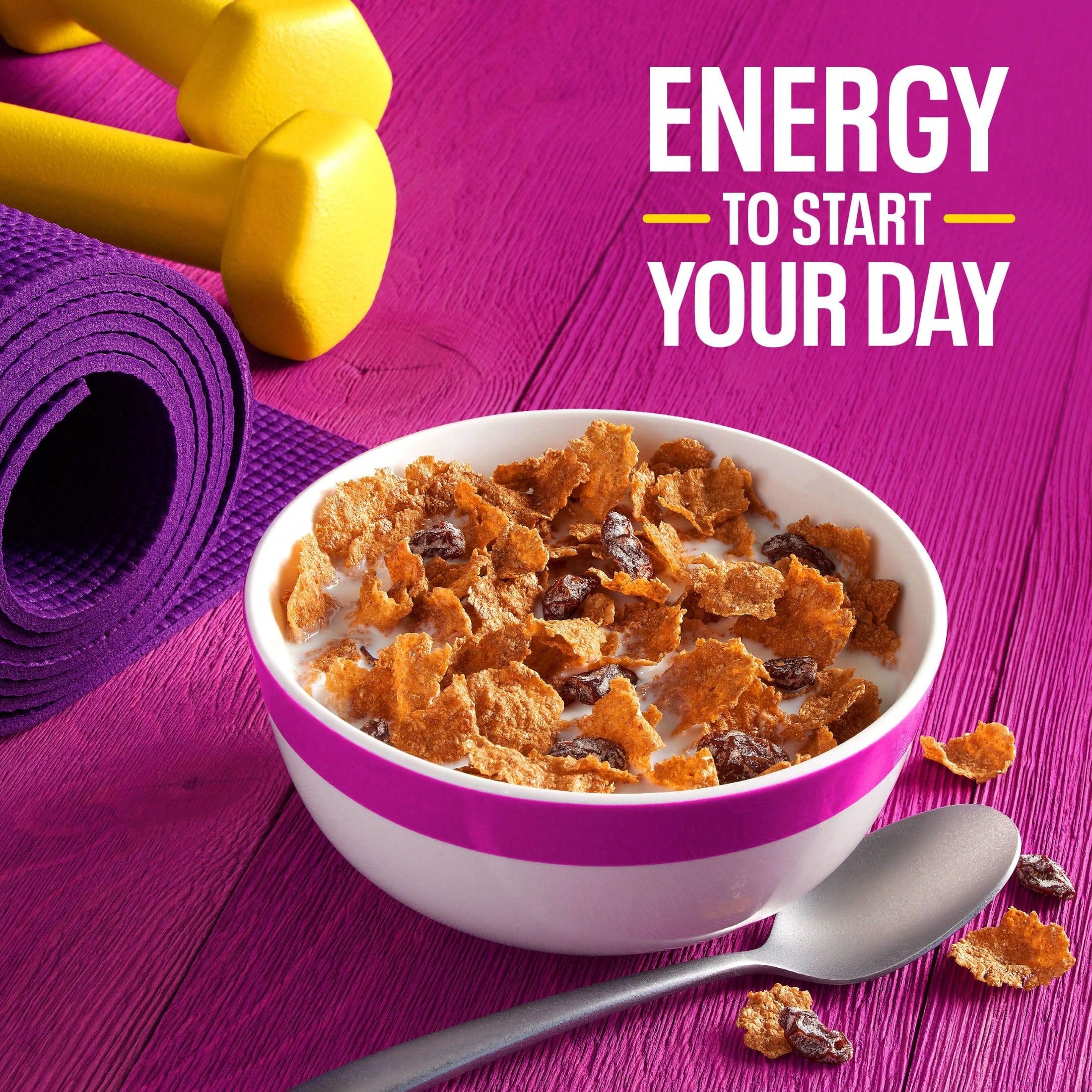 Kellogg’s Raisin Bran Breakfast Cereal – High Fiber Whole Grain (20.9 oz Large Size)