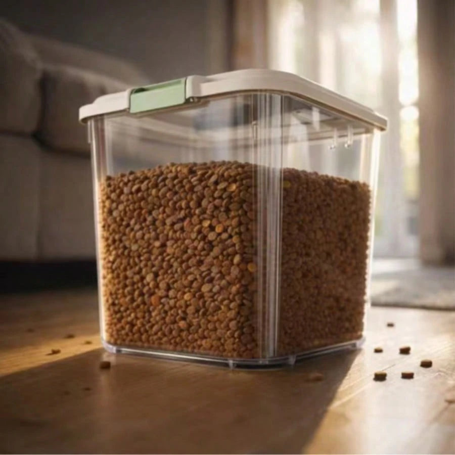 Large Capacity Pet Food Storage Container with Wheels – Airtight Dog Food Storage Bin