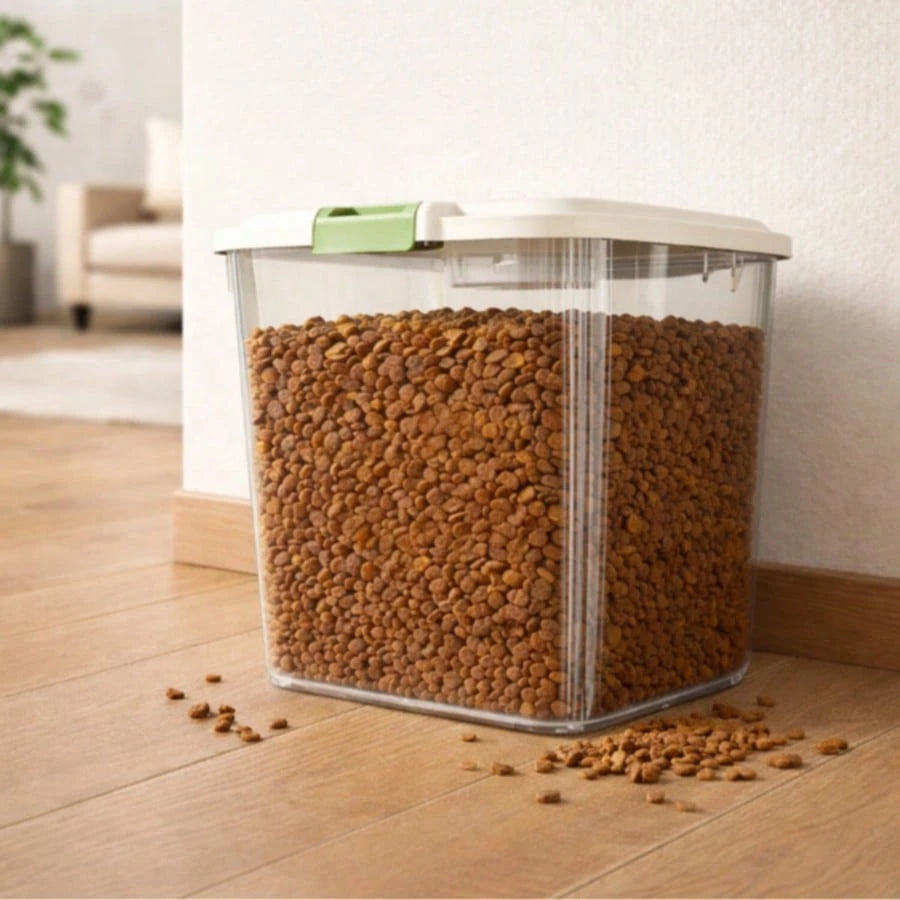Large Capacity Pet Food Storage Container with Wheels – Airtight Dog Food Storage Bin