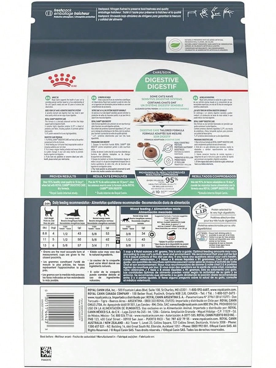 Royal Canin Digestive Care Dry Cat Food – 6 lb Bag