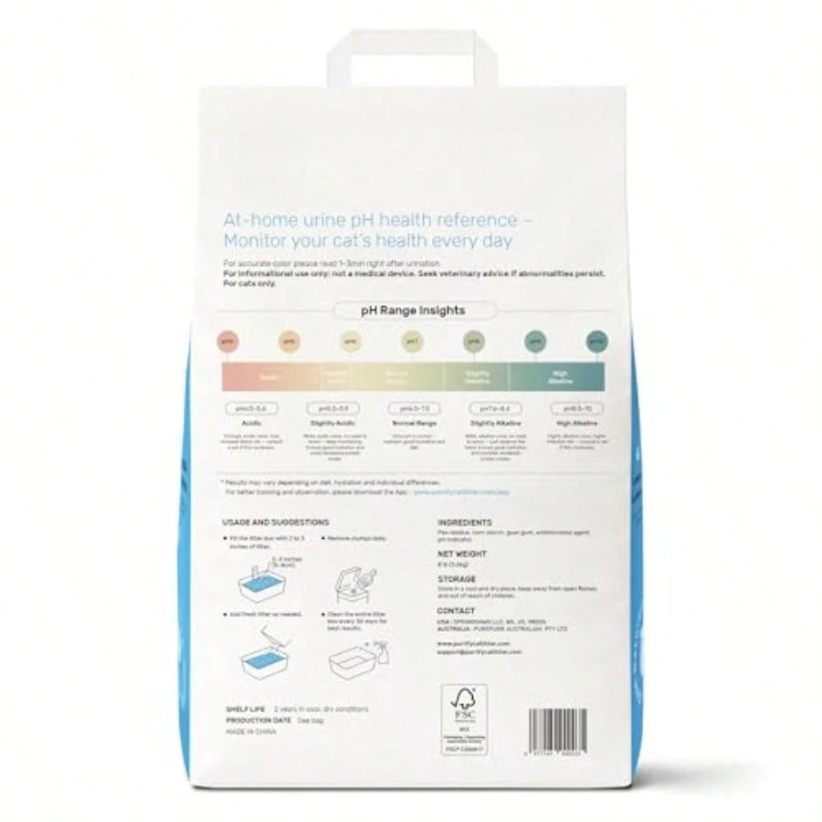 Smart E Monitoring Color-Changing Cat Litter – Fast Clumping, Odor Control & Low Dust