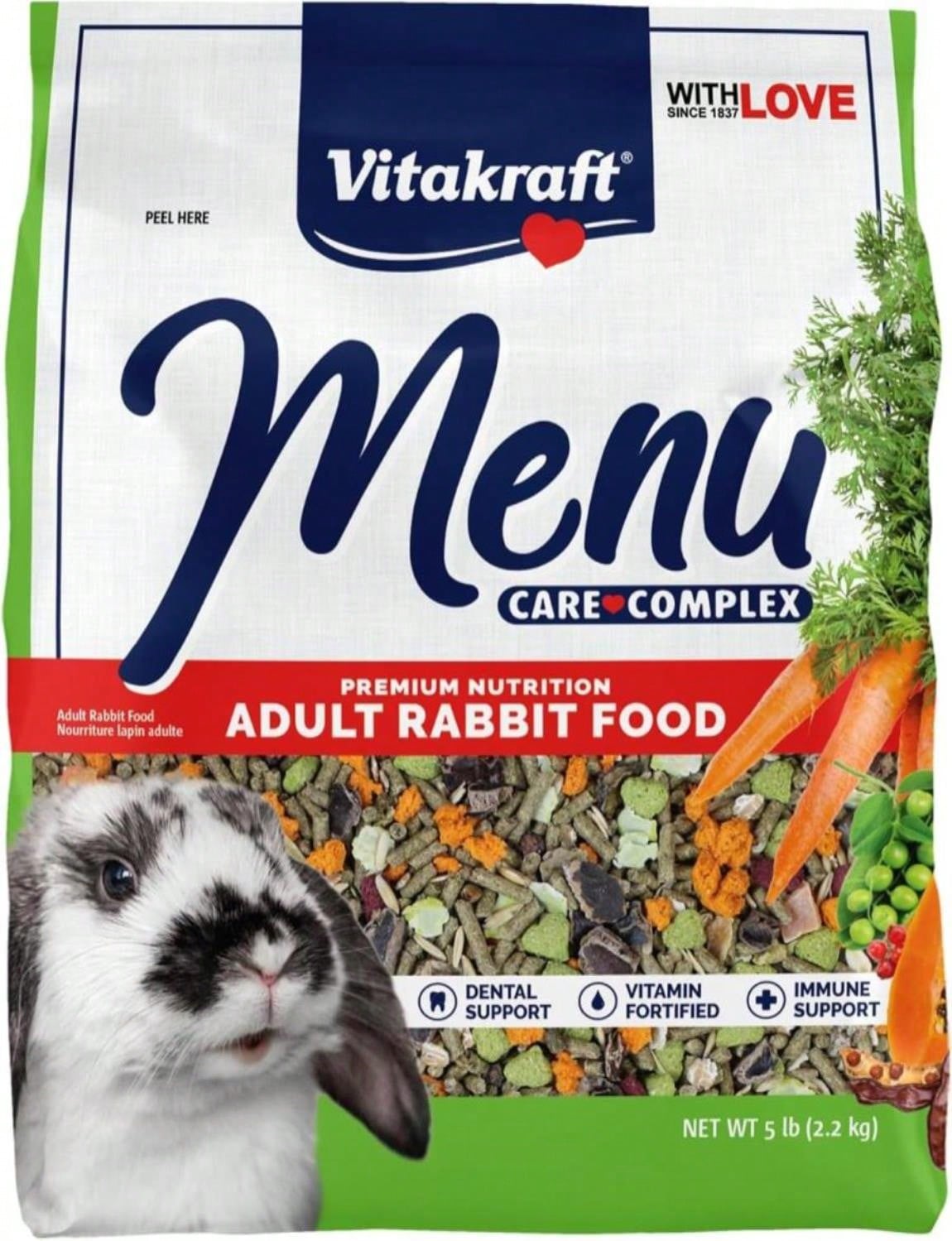 Vitakraft Vita Smart Complete Nutrition Rabbit Food – Natural Forage Blend (4 lb Bag)